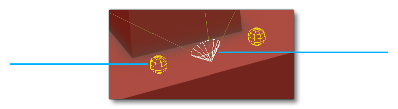 Directional and Omnidirectionl Lights In A 3Ds Max Scene