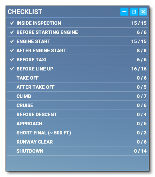 Checklist Example Page