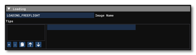 The Loading Section Of The Aircraft Tab
