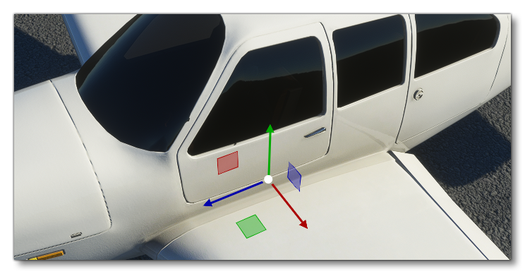 Using The Gizmo To Position An Exit In The Simulation