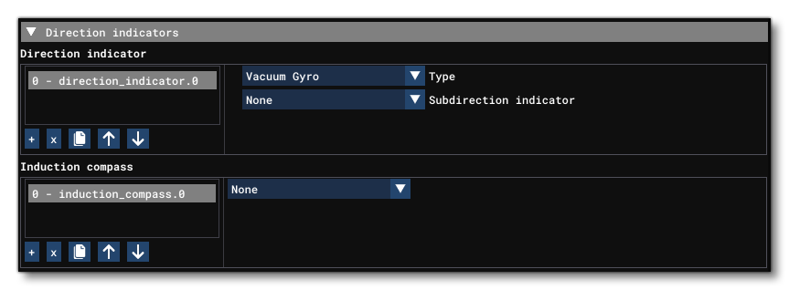 The Direction Indicator Section Of The Cockpit Tab