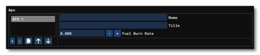 The APU Component In The Fuel Section