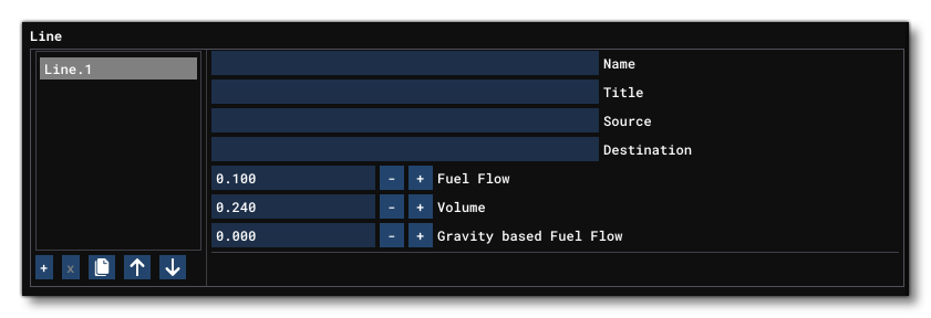 The Line Component In The Fuel Section