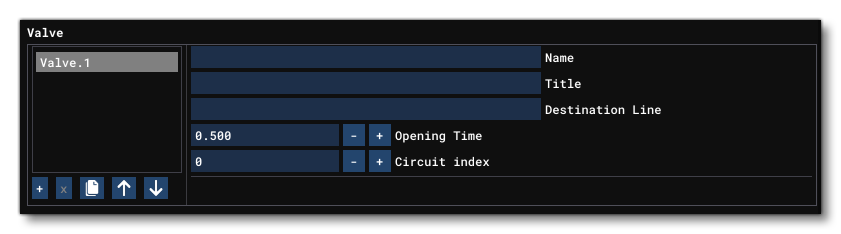 The Valve Component In The Fuel Section