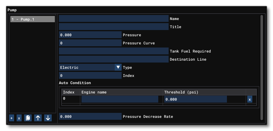 The Pump Component In The Fuel Section