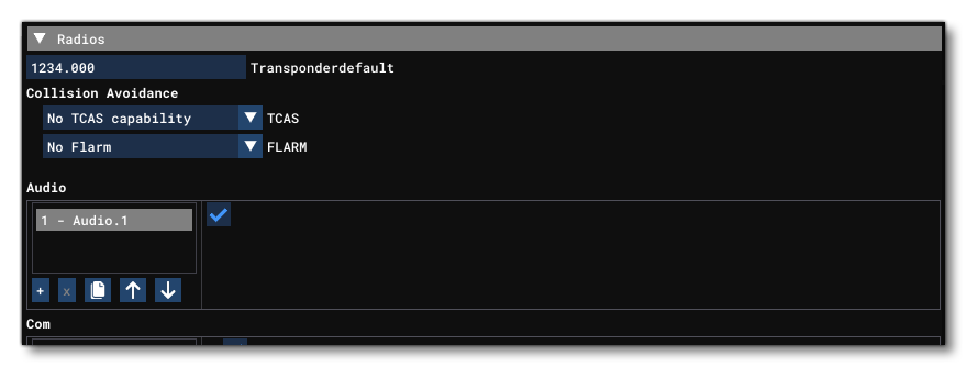 The Radios Section Of The Systems Tab