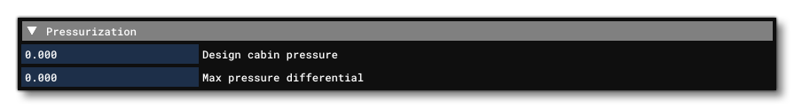 The Pressurization Section Of The Systems Tab