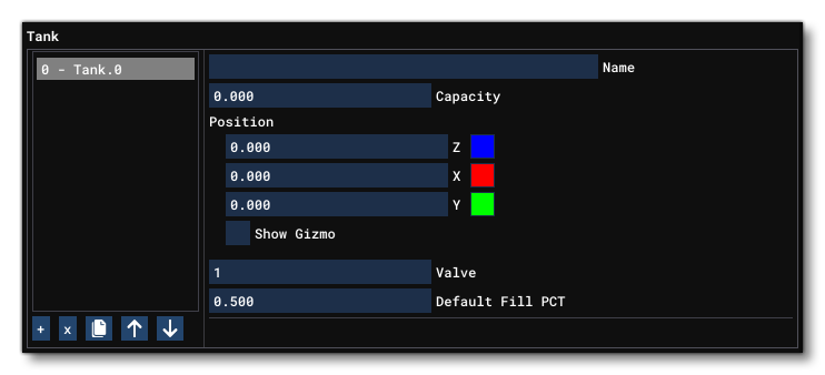 The Version 2 Tank Parameters For Water Ballast