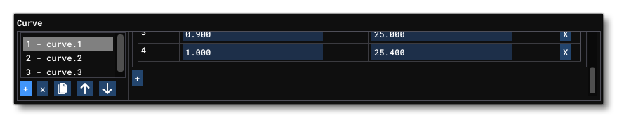 The Curve Section Of The Systems Tab