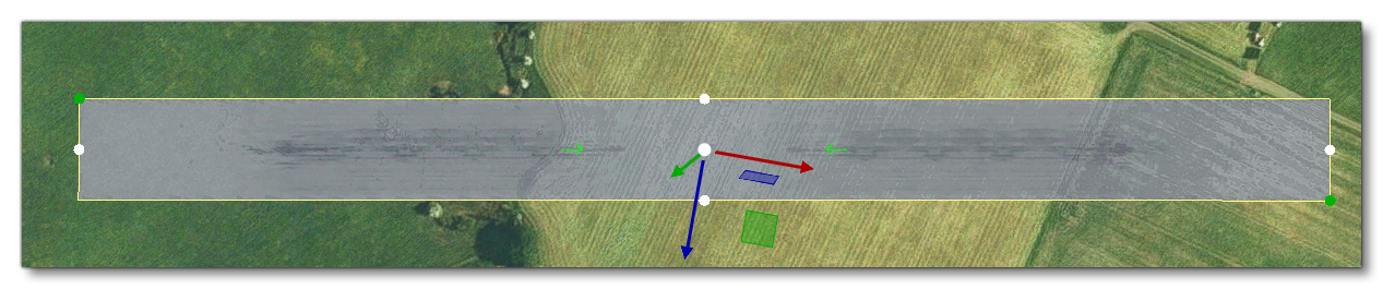 An Airport Runway Using The Default Material