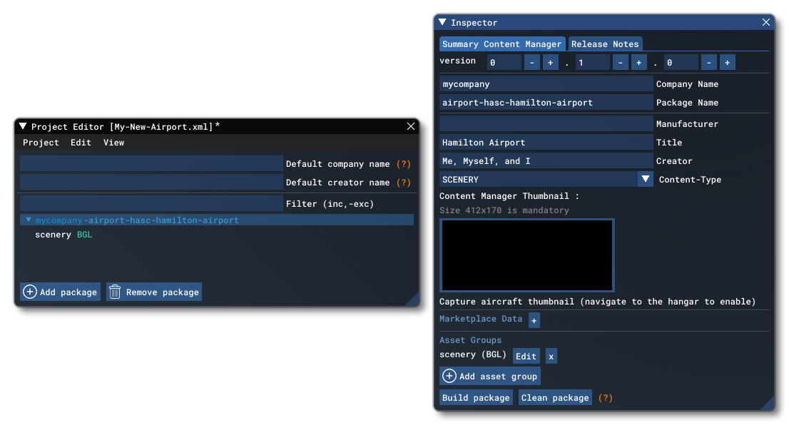 The Test Project For Making A Material Asset Group