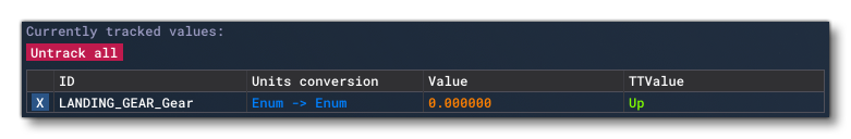 A Tracked Preset In The Control Panel