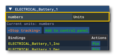 The Units Input For A Preset