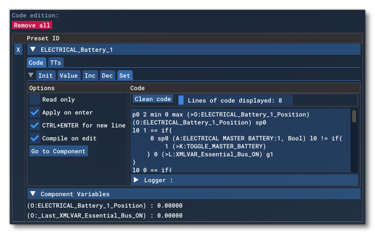 The Code Edition Of A Preset