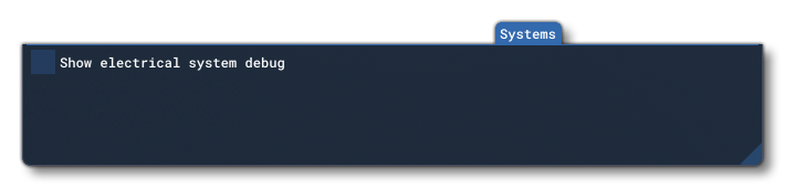 The Systems Tab Of The Behaviors Window