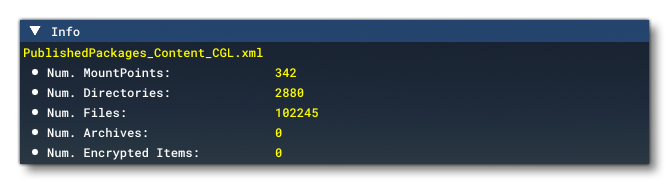 The Virtual File System Information Section