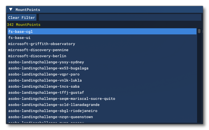 The Different VFS Mount Points