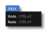 The Project Editor Edit Menu