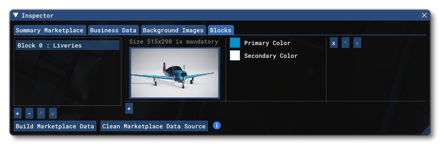 The Blocks Tab Livery Scroller Block