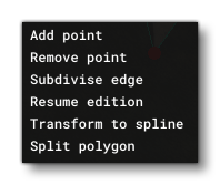 The RMB Menu for Default And Disk Apron Objects