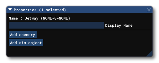 The Properties Window For A Jetway Group