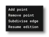 The RMB Menu Options For A Painted Hatched Area Object