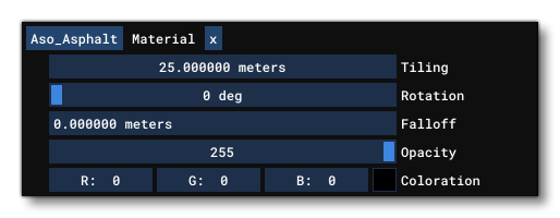 The Material Options For A Polygon Object