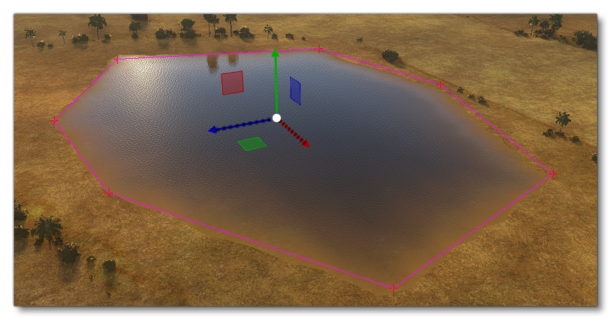 A Water Polygon In The Simulation