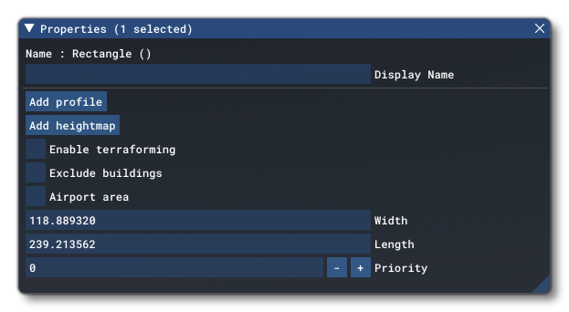 The Properties Window For A Polygon Object