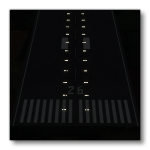 Touchdown Lights On A Runway