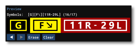 The Preview Section Of The Taxiway Sign Properties