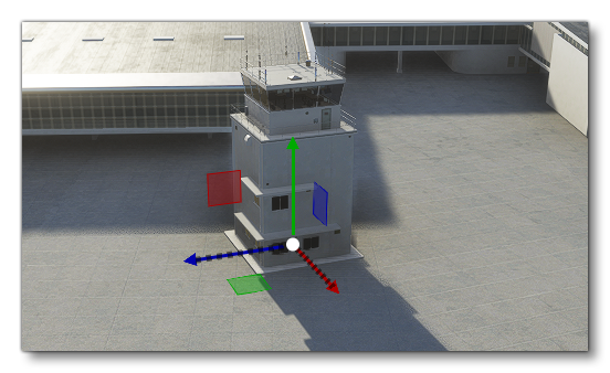 A Tower Object Placed In The World