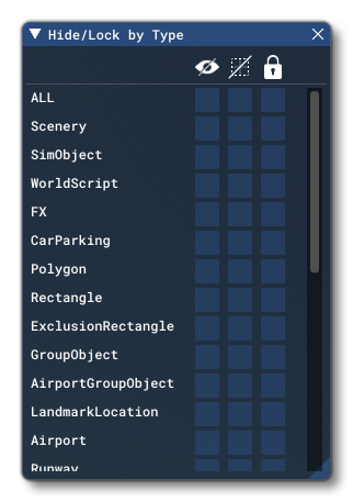 The Hide/Lock Block Options