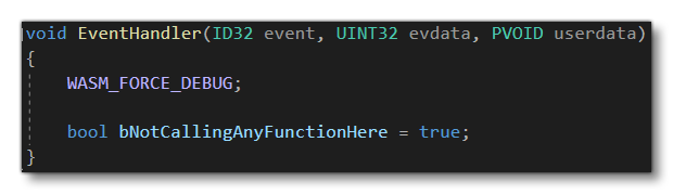 Example Of Debug Macro In WASM Module Code