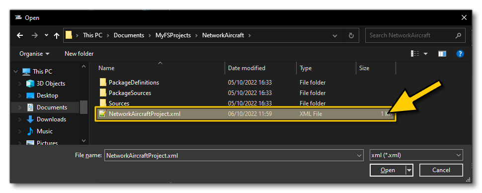 Network Aircraft Project Directory