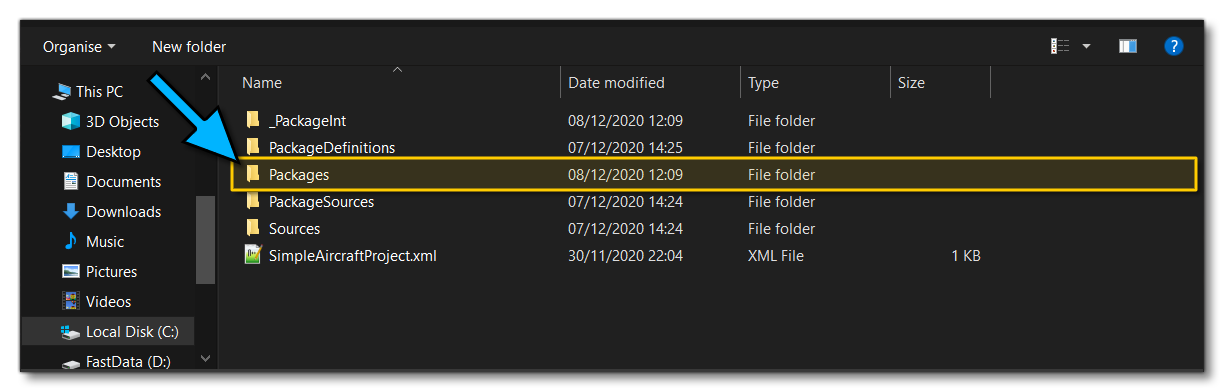 New Package Location