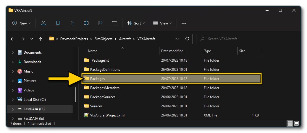 New Package Location