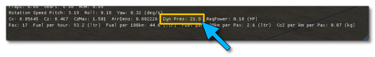 Dynamic Pressure In The Debug Window