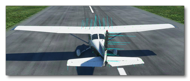 Propeller Wash Being Illustarted Using The Debug Visualisation