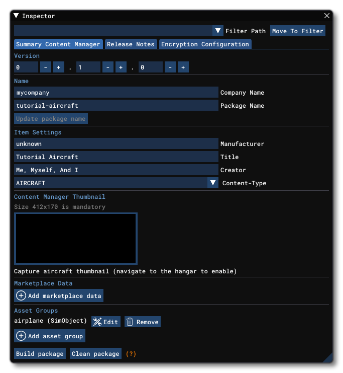 The Inspector Window