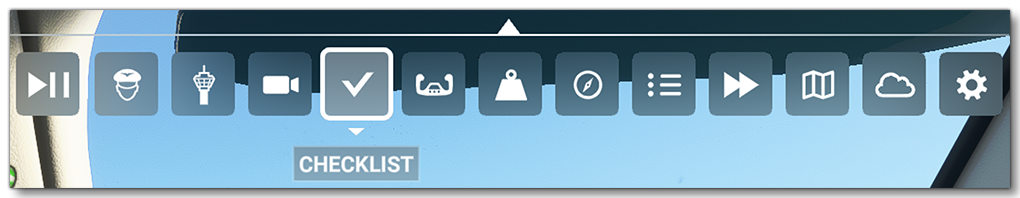 The UI Button To Open The Checklist