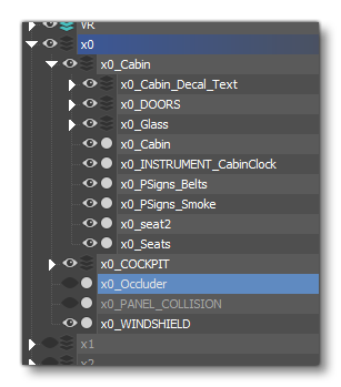 The Layer Hierarchy When Modelling A Cabin
