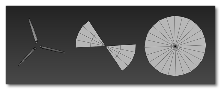 Propeller Blur Mesh Example