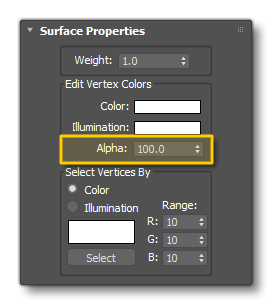 3Ds Max Vertex Alpha Setting